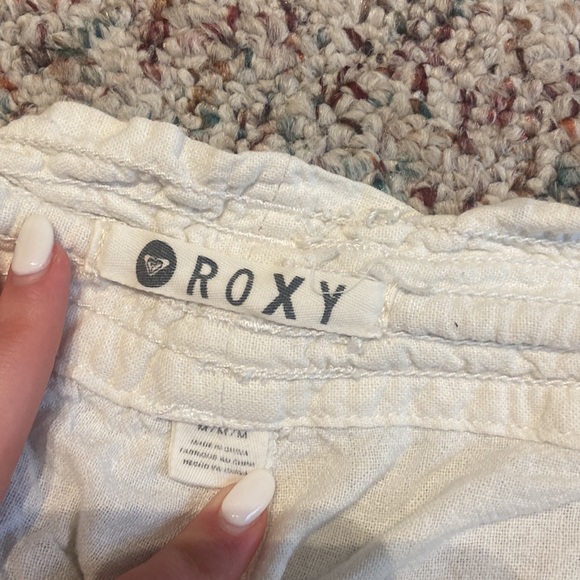 Roxy Beach Linen Short Shorts Size M - Picture 2 of 3